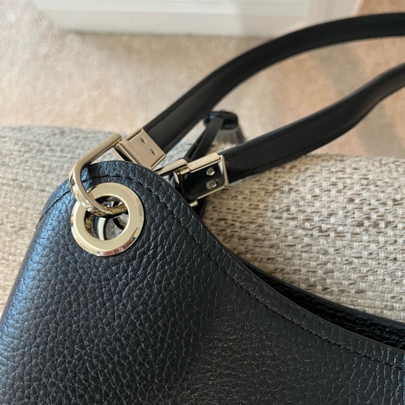 Kate Spade Loop Black Leather Shoulder Handbag - Picture 15 of 15